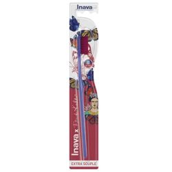 Inava x Frida Kahlo Collection 2024 Brosse à Dents (1 unité) - Édition limitée extra-souple pour un brossage tout en douceur