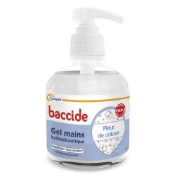 Baccide Gel Hydroalcoolique Mains Fleur de Coton - 300ml - Hygiène efficace et parfum délicat