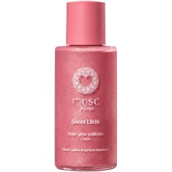 Musc Intime Huile Glow Pailletée Corps Sweet Litchi 100 ml – Huile sèche nutritive sublimatrice nacrée