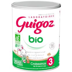 Guigoz Lait Infantile 3 Bio Croissance - Dès 10 mois - 800g