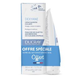 Ducray Dexyane Crème Barrière Isolante 100ml + Gel Nettoyant Surgras 100ml Offert
