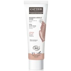 Cattier Masque Argile Rose Bio 100ml – Apaisement et bonne mine