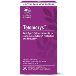 Phytoresearch Telomerys - Complément Alimentaire Anti-âge - 60 Gélules