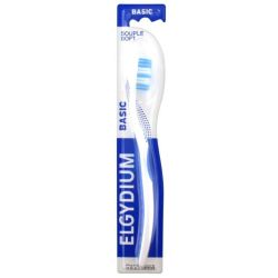 Elgydium Brosse à dents Basic Souple - Brosse en douceur, Élimine la plaque dentaire