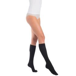 Sigvaris Active Chaussettes de Contention - Loisirs Bambou Femme Classe 2 - Couleur Noir - Taille M - Hauteur Normal - 1 paire
