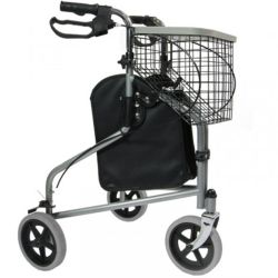 Vitadomia Rollator 3 Roues TA3908 – Déambulateur pliable et sécurisé