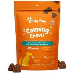 Zesty Paws Calming Chews Apaisant - 60 friandises - Complément anti-stress pour chiens