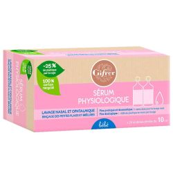 Gifrer Sérum Physiologique 24 unidoses - Lavage nasal et ophtalmique