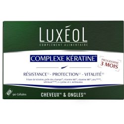 Luxéol Complexe Kératine Cheveux & Ongles 90 gélules