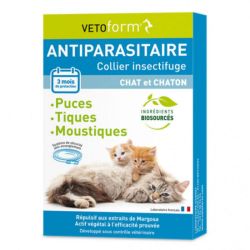 Vetoform Antiparasitaire insectifuge chat et chaton 1 collier