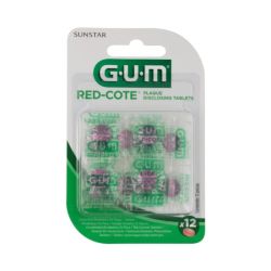 GUM Red-Cote Révélateur de Plaque Dentaire - 12 comprimés