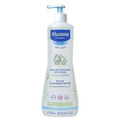Mustela Eau Nettoyante Sans Rinçage à l'Avocat Bio Bébé Dès la Naissance - 750ml