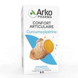 Arkopharma curcuma piperine bio - 40 gélules - Confort articulaire et absorption optimisée
