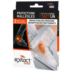 Epitact Sport Epithelium Tact 04 - Protections Malléoles - Répartition des Pressions - Boîte de 2