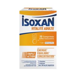 Isoxan Vitalité Adulte - 20 comprimés effervescents