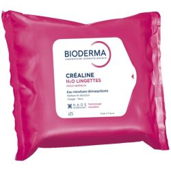 Bioderma Créaline H2O Lingettes Dermatologiques 25 Lingettes