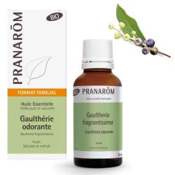 Pranarôm Huile Essentielle de Gaulthérie Odorante 30 ml - Soulage Muscles & Articulations