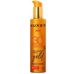 Nuxe Sun Huile Solaire Or Haute Protection SPF30 - 150ml - Visage et Corps - Protection et éclat doré