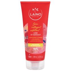 Laino Soin Nettoyant Exfoliant aux Grains de Grenade Bio - 200ml - Nettoie, exfolie et hydrate