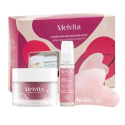 Melvita Coffret Anti-Age Argan Bio-Active - Sérum Expert Ride + Gua Sha + Crème Lift & Fermeté