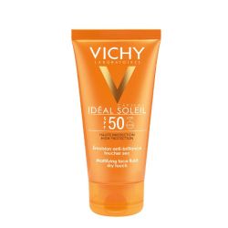 Vichy Capital Soleil Émulsion Protectrice Visage SPF50 - 50 ml - Peaux Mixtes à Grasses Sensibles