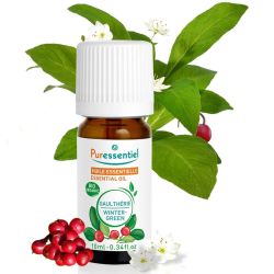 Puressentiel Huile Essentielle Gaulthérie Bio 10 ml – Soulage les douleurs musculaires et articulaires