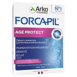 Arkopharma Forcapil Age Protect - Améliore la Densité et l'Éclat des Cheveux - 30 Comprimés