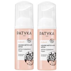 Patyka Clean Mousse Nettoyante Détox Bio Lot 2 x 150 ml – Purifiante et éclat