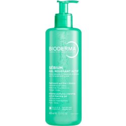 Bioderma Sébium Gel Moussant Actif 400ml – Nettoyant booster anti-imperfections