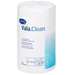 Hartmann ValaClean Serviettes à Usage Unique - Rouleau de 175 serviettes - 22 x 30 cm - Douces et absorbantes