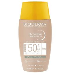 Bioderma Photoderm Nude Touch Crème Solaire Teinte Dorée SPF50+ - 40ml