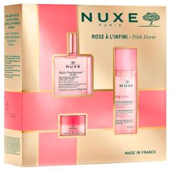 Nuxe Coffret Rose à l'Infini - 3 Soins Délicats - Huile Prodigieuse + Eau Micellaire + Baume Lèvres