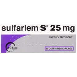 Sulfarlem S 25 Mg 90 Comprimés Enrobés - Sécheresse de la bouche et des yeux