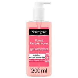 Neutrogena Pureté Pamplemousse Gel Nettoyant - 200ml - Purifie, nettoie et révèle l’éclat de la peau