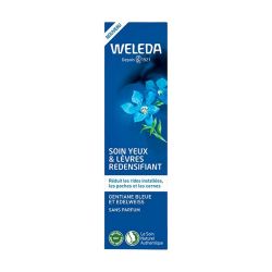 Weleda Soin Yeux & Lèvres Redensifiant - Gentiane Bleue et Edelweiss - Soin Redensifiant - 10 ml