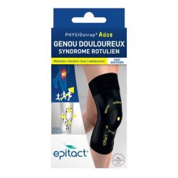 Epitact PHYSIOstrap® Genouillère Maintien Rotulien Ado Noir - Taille M