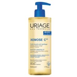 Uriage Xemose C8+ Huile Lavante Anti-Grattage 500 ml - Nettoie, relipide et soulage dès la 1ère douche