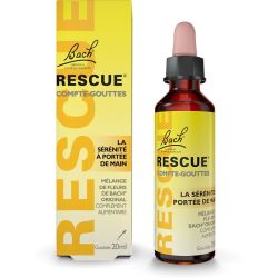Fleurs de Bach Rescue Compte-gouttes 20ml – Sérénité et réconfort