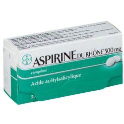 Aspirine du Rhône 500mg 50 comprimés