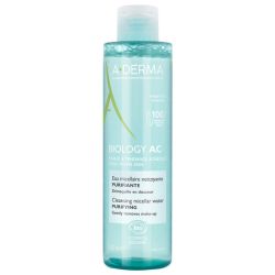A-Derma Biology AC Eau Micellaire Nettoyante Purifiante Bio - 200 ml - Pureté, équilibre et douceur