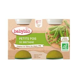 Babybio Petit Pot Petits Pois 6 mois - 2 x 130g