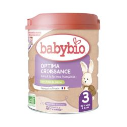 Babybio Optima 3 Lait en Poudre Fibres & Bifidus Dès 10 mois - 800g