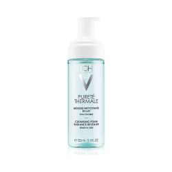 Vichy Pureté Thermale Mousse Nettoyante Éclat - 150 ml - Tous Types de Peaux