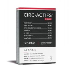 Aragan Synactifs CIRCActifs Circulation 30 gélules - Diminue la sensation de jambes lourdes