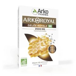 Arkopharma Arkoroyal Trésor de la Ruche Gelée Royale 2500mg Bio 20 ampoules