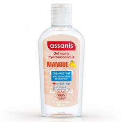 Assanis Gel Hydroalcoolique Mains Sans Rinçage Mangue - 80ml