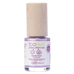 Toofruit Jolies Mimines Vernis à Ongles Biosourcés - 10ml - Couleur : Figue - Idéal pour les enfants