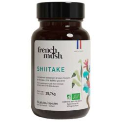 French Mush Shiitaké Bio Cholestérol, Drainage et Perte de Poids - 56 Gélules