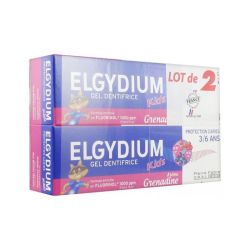 Elgydium Kids Gel Dentifrice Protection Caries 3/6 Ans - Lot de 2 x 5