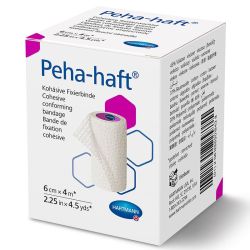 Hartmann Peha-haft Bande Cohésive Sans Latex - 1 pièce - 6 cm x 4 m - Fixation souple et sûre